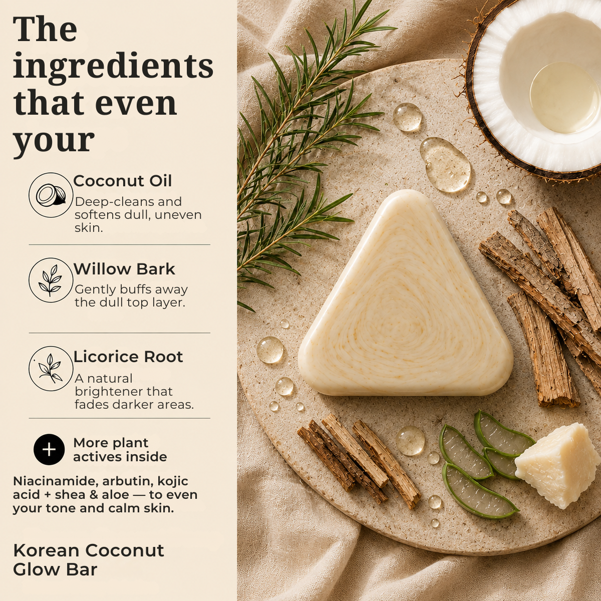 Korean Coconut Glow Bar